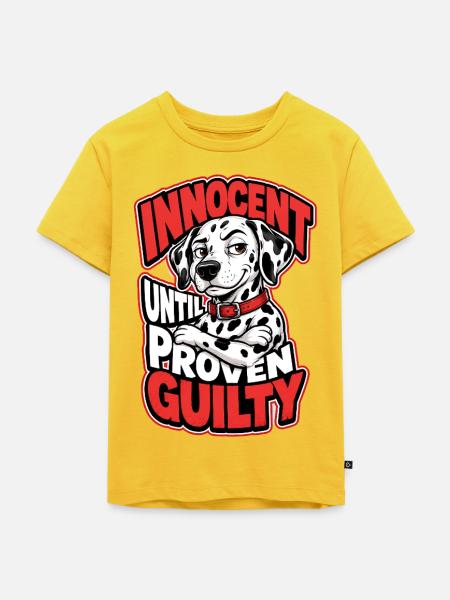 Dalmatiner - Kinder Premium Bio T-Shirt - Sonnengelb