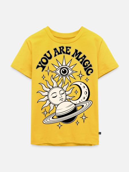 You Are Magic Celestial - Kinder Premium Bio T-Shirt - Sonnengelb