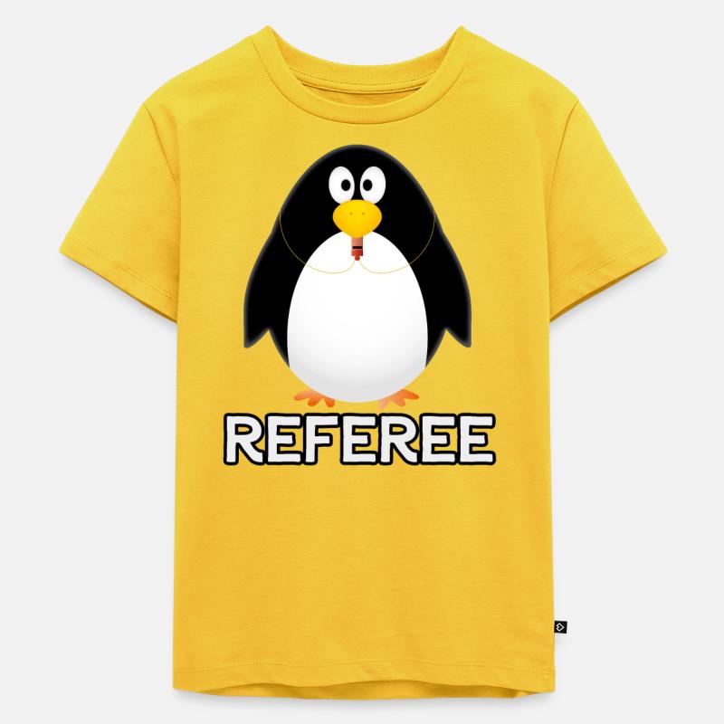Referee - Schiedsrichter - Kinder Premium Bio T-Shirt - Sonnengelb