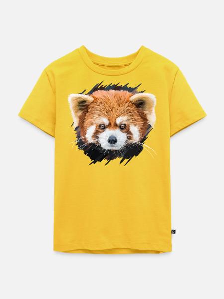 Roter Panda - Kinder Premium Bio T-Shirt - Sonnengelb