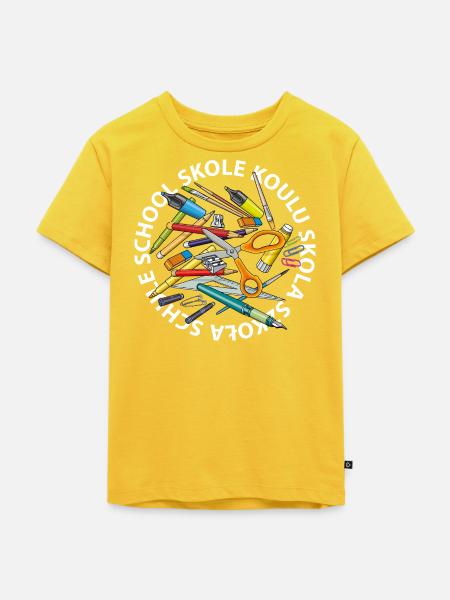 Schule macht schlau - Kinder Premium Bio T-Shirt - Sonnengelb