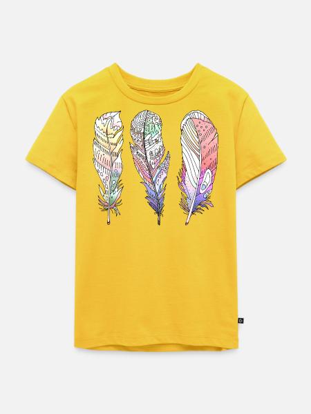 Feder - Kinder Premium Bio T-Shirt - Sonnengelb