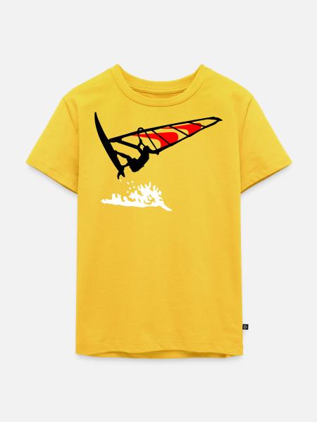 Windsurfing - Kinder Premium Bio T-Shirt - Sonnengelb