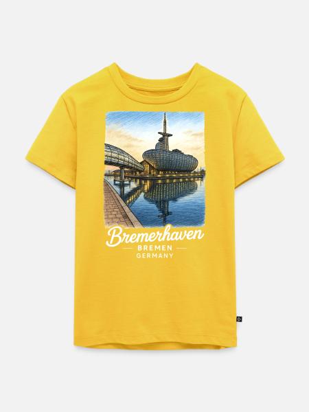 Bremerhaven - Kinder Premium Bio T-Shirt - Sonnengelb