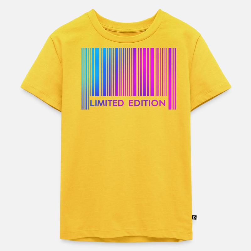 ÉDITION LIMITÉE - CODE-BARRES - T-shirt Premium bio Enfant - jaune soleil
