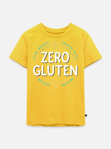 Zero Gluten - Kinder Premium Bio T-Shirt - Sonnengelb