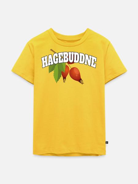 Hagebuddne – Wortspiel Meme Spruch - Kinder Premium Bio T-Shirt - Sonnengelb