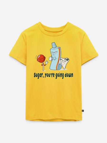 Zucker, du gehst unter - Kinder Premium Bio T-Shirt - Sonnengelb