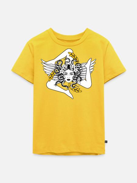 Trinacria - Kinder Premium Bio T-Shirt - Sonnengelb