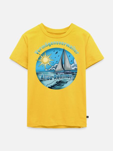 Vermögensverwalter Alias Rentner - Kinder Premium Bio T-Shirt - Sonnengelb