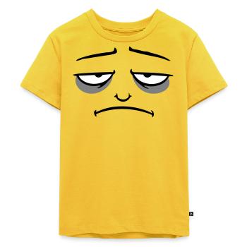 Mürrisches Trauriges Enttäuschtes Gesicht Lustig - T-shirt Premium bio Enfant - jaune soleil - Devant - Hailey (125cm)