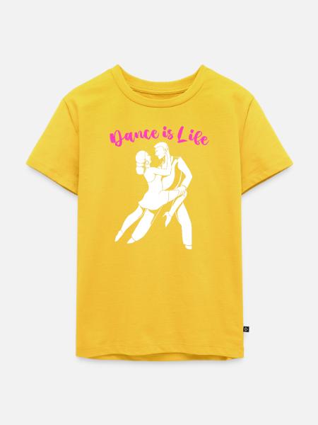 Tänzerin - Kinder Premium Bio T-Shirt - Sonnengelb