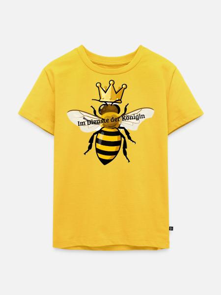 Königinnenbiene im Dienst - Kinder Premium Bio T-Shirt - Sonnengelb