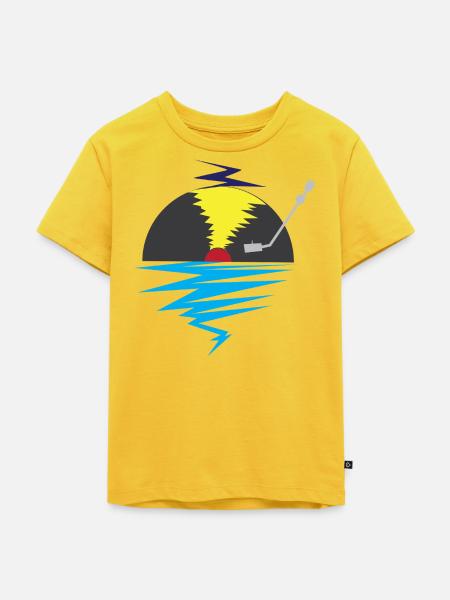 Vinyl - Kinder Premium Bio T-Shirt - Sonnengelb