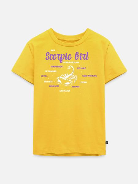 Sternzeichen Skorpion - Kinder Premium Bio T-Shirt - Sonnengelb