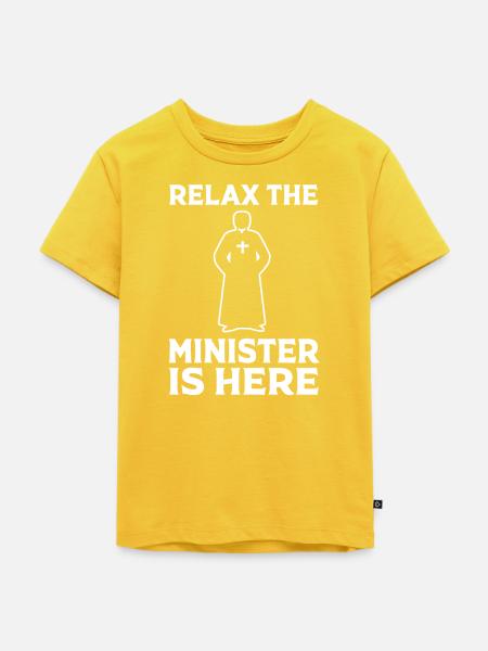Pfarrer - Kinder Premium Bio T-Shirt - Sonnengelb