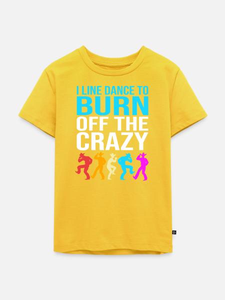 Linedance - Kinder Premium Bio T-Shirt - Sonnengelb