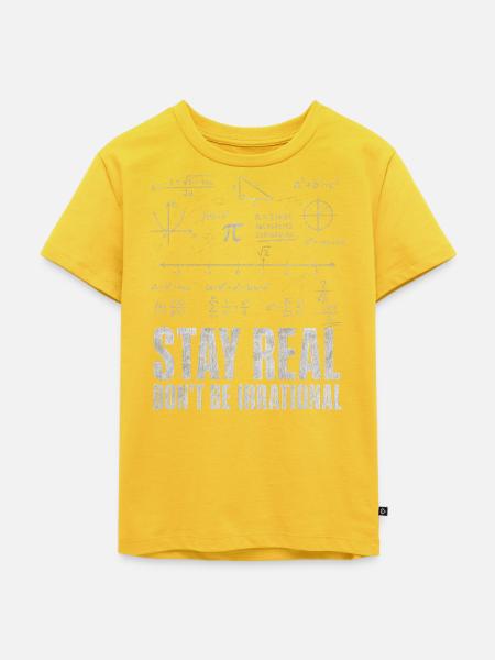 Bleib Real Werd Nicht Irrational Mathelehrer - Kinder Premium Bio T-Shirt - Sonnengelb