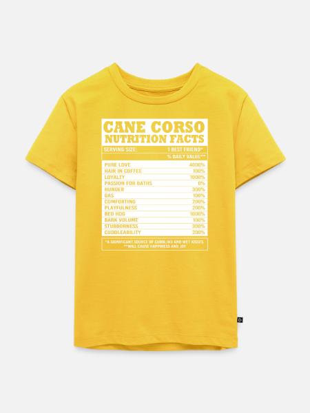 Cane Corso - Kinder Premium Bio T-Shirt - Sonnengelb