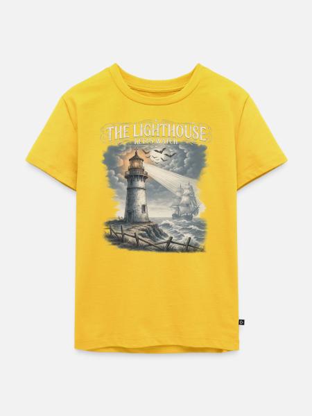 The Lighthouse Keeps Watch Leuchtturm - Kinder Premium Bio T-Shirt - Sonnengelb