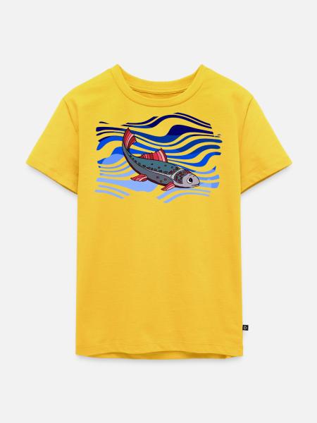 Fisch - Kinder Premium Bio T-Shirt - Sonnengelb