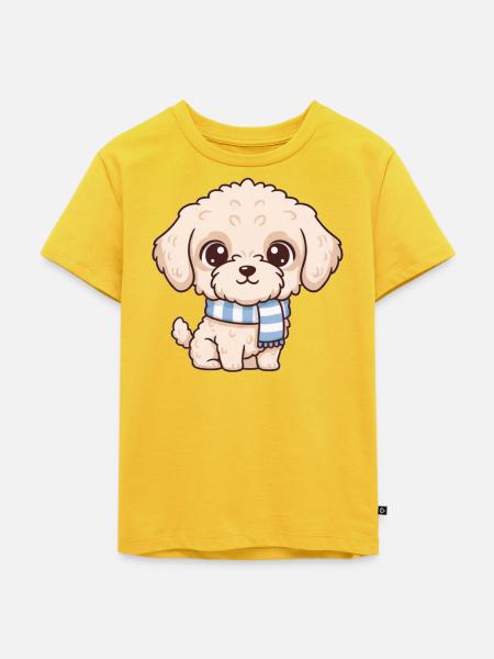 Labradoodle Hund - Kinder Premium Bio T-Shirt - Sonnengelb