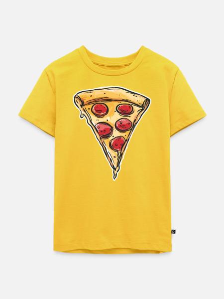 Pizza Retro - Kinder Premium Bio T-Shirt - Sonnengelb