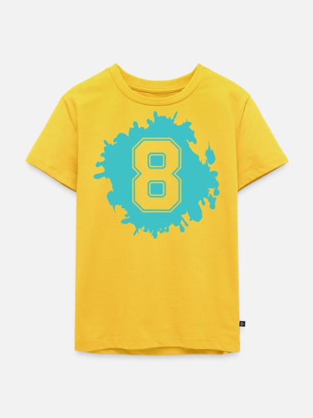 Acht Tinten-Splash Nr 8 - Kinder Premium Bio T-Shirt - Sonnengelb