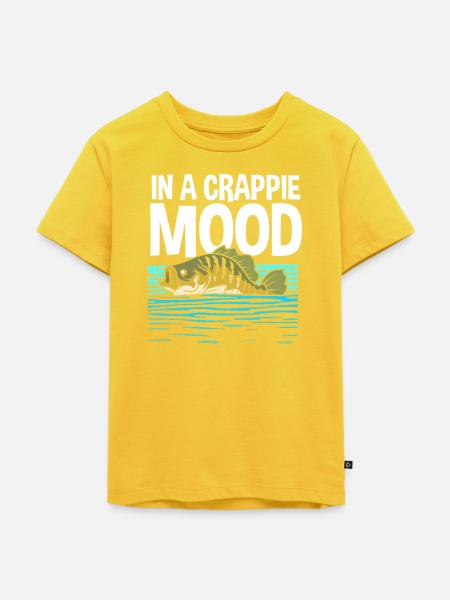 Barsch Crappie Fisch Sonnenbarsch - Kinder Premium Bio T-Shirt - Sonnengelb
