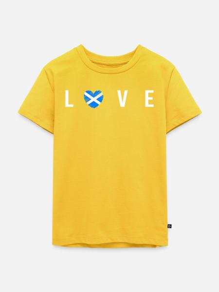 Schottland - Kinder Premium Bio T-Shirt - Sonnengelb