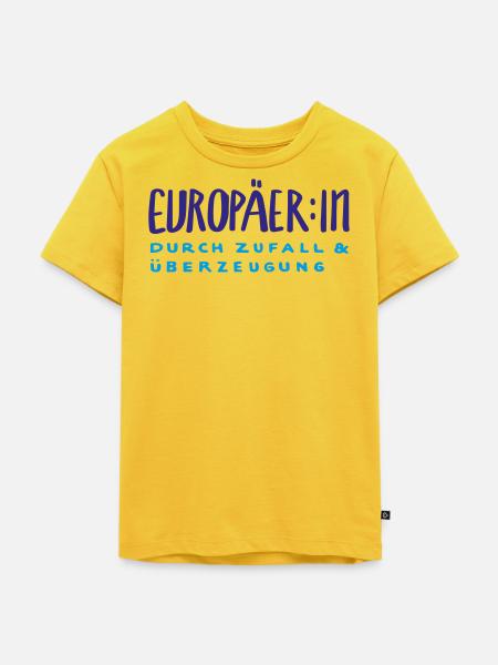Europäer:in - Kinder Premium Bio T-Shirt - Sonnengelb