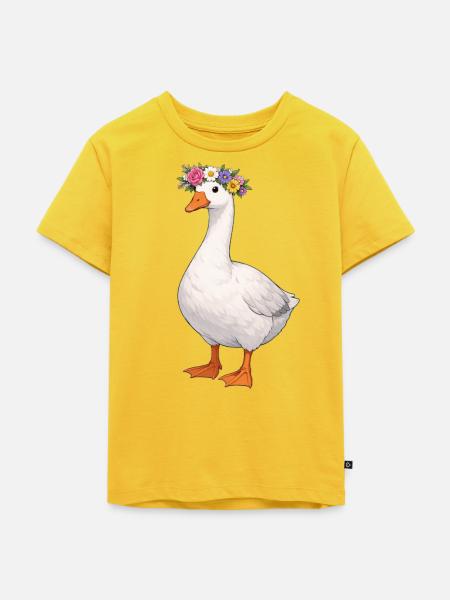 Gans - Kinder Premium Bio T-Shirt - Sonnengelb