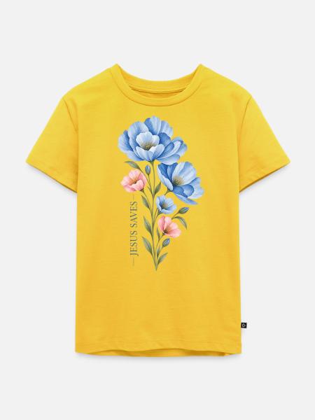 Jesus - Kinder Premium Bio T-Shirt - Sonnengelb