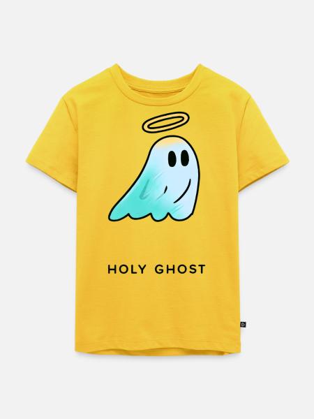 Haly Ghost: Sanfter Leuchtgeist - Kinder Premium Bio T-Shirt - Sonnengelb