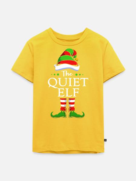 Elfe Elf Weihnachtsgeschenk - Kinder Premium Bio T-Shirt - Sonnengelb