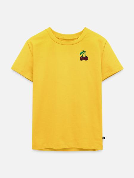 Lustige Kirschen - Kinder Premium Bio T-Shirt - Sonnengelb