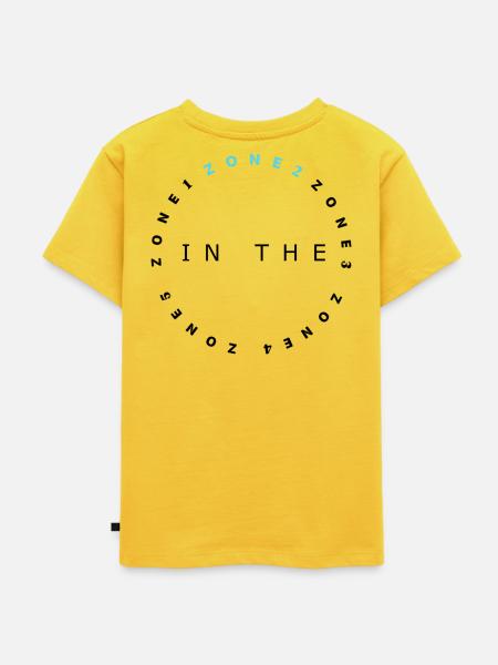 Zone 2 Neon Kreis Emblem - Kinder Premium Bio T-Shirt - Sonnengelb