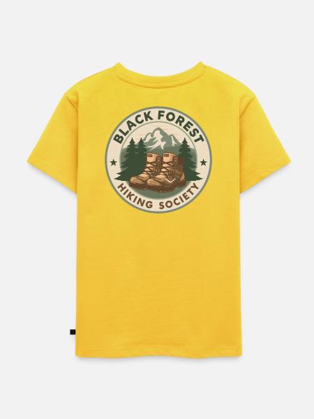 Black Forest Hiking Society - Kinder Premium Bio T-Shirt - Sonnengelb