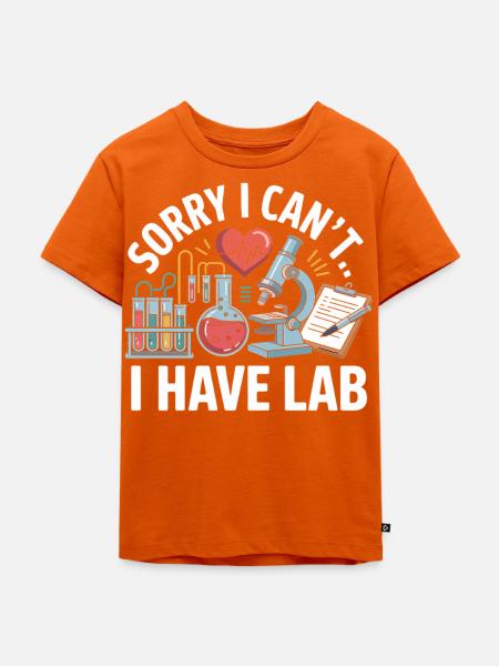 Sorry, ich hab Labor - Kinder Premium Bio T-Shirt - Orange 