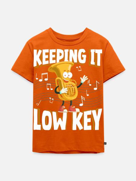 Keeping It Low Key Lustige - Kinder Premium Bio T-Shirt - Orange