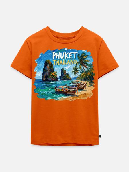 Phuket Thailand - Kinder Premium Bio T-Shirt - Orange