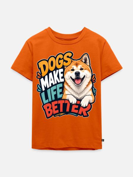 Akita - Kinder Premium Bio T-Shirt - Orange