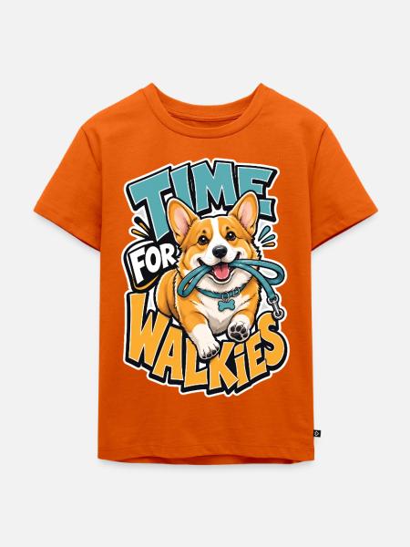Pembrokenwelshcorgi - Kinder Premium Bio T-Shirt - Orange