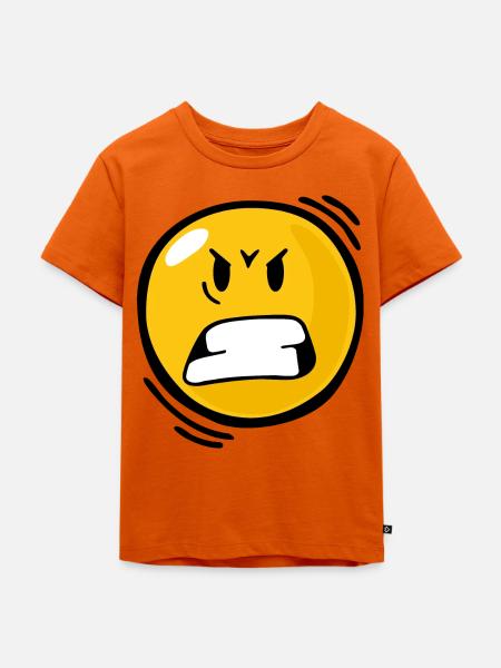 Smiley Anger - Kinder Premium Bio T-Shirt - Orange