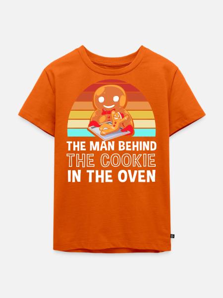 Werdender Papa werdende Väter - Kinder Premium Bio T-Shirt - Orange