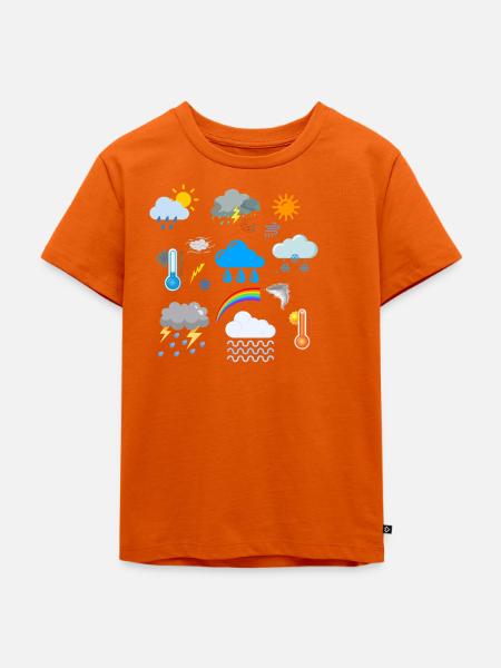Meteorologie - Kinder Premium Bio T-Shirt - Orange 