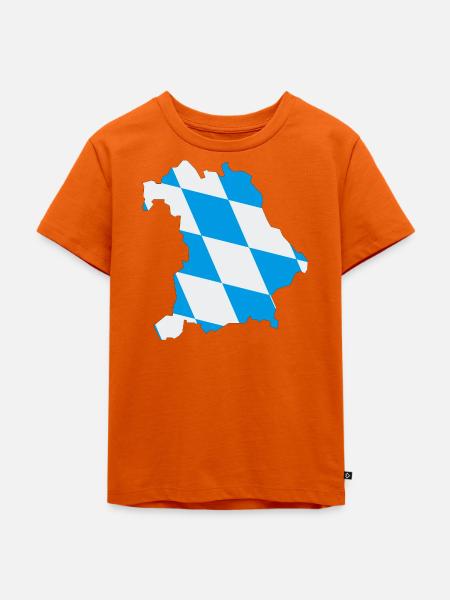 Bundesland Bayern - Kinder Premium Bio T-Shirt - Orange 