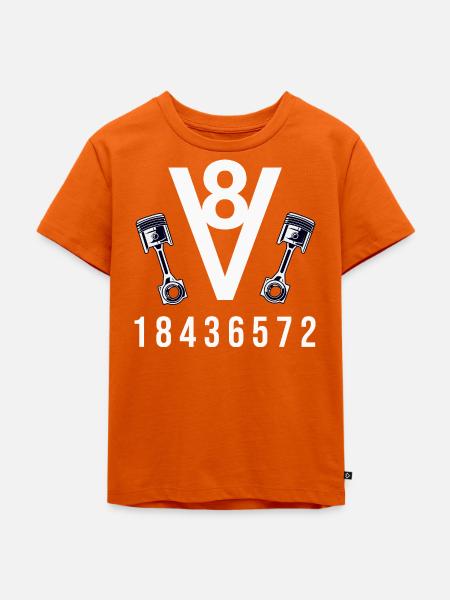 V8 Symphonie - Kinder Premium Bio T-Shirt - Orange