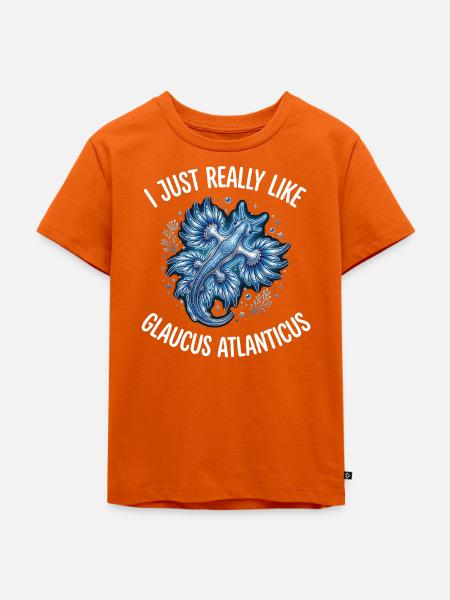 Blauer Drache - Kinder Premium Bio T-Shirt - Orange