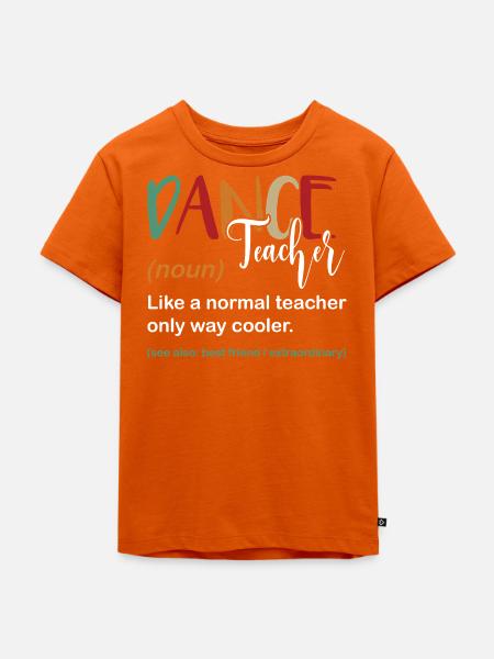 Tanzlehrer - Kinder Premium Bio T-Shirt - Orange